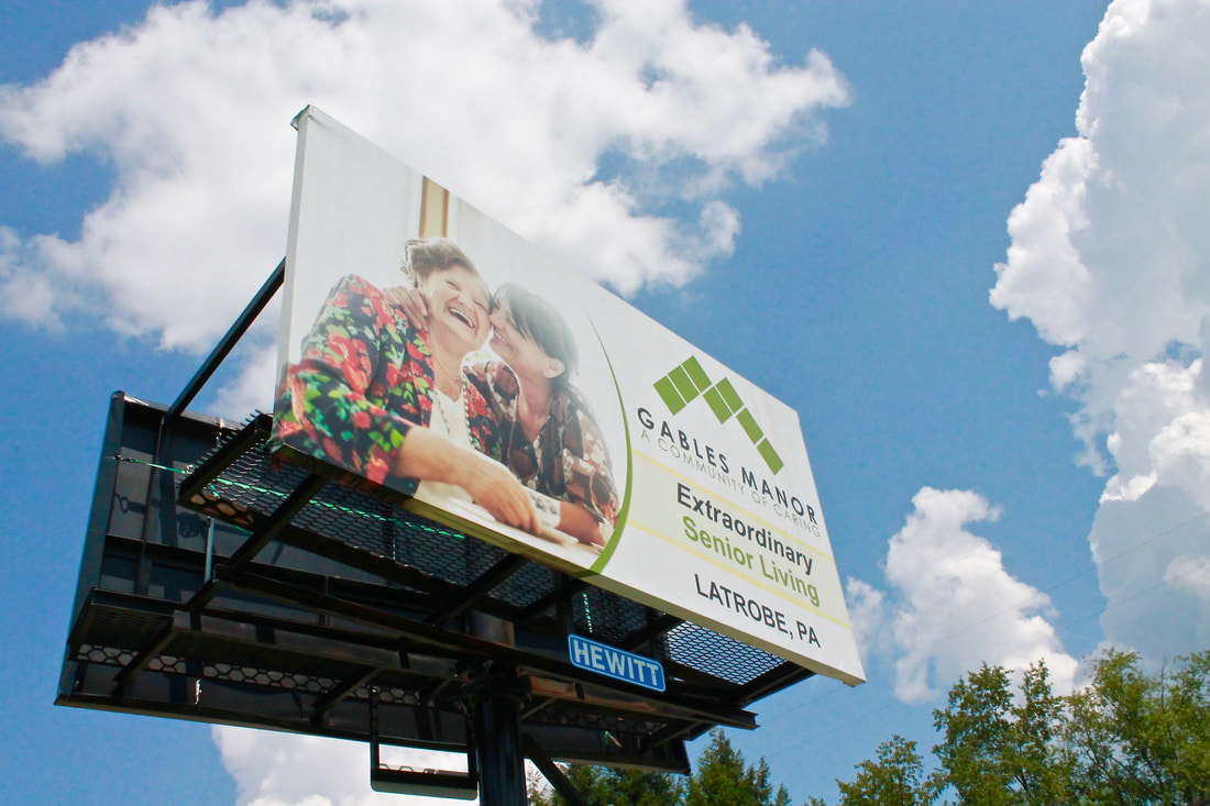Hewitt Outdoor billboard on Route 981 north of Latrobe, PA
